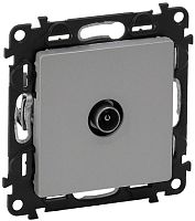 Розетка TV Проходная без рамки Legrand Valena Life 1-м. алюминий картинка